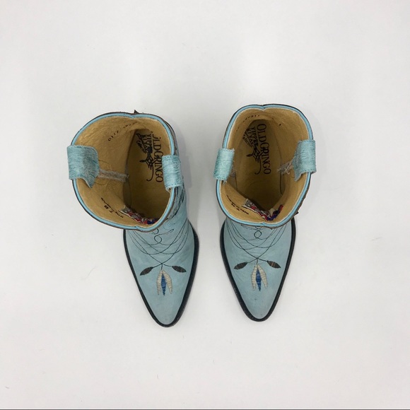 🆕 OLD GRINGO | Amitola Cowgirl Leather Blue Boots - Picture 7 of 7